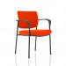 Brunswick Deluxe With Arms Black Frame Bespoke Colour Back And Seat Tabasco Orange KCUP1578