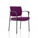 Brunswick Deluxe With Arms Black Frame Bespoke Colour Back And Seat Tansy Purple KCUP1579