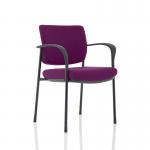 Brunswick Deluxe Black Frame Bespoke Colour Back And Seat Tansy Purple With Arms KCUP1579