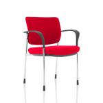 Brunswick Deluxe Chrome Frame Bespoke Colour Back And Seat Bergamot Cherry With Arms KCUP1580