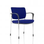 Brunswick Deluxe Chrome Frame Bespoke Colour Back And Seat Stevia Blue With Arms KCUP1585