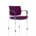 Brunswick Deluxe With Arms Chrome Frame Bespoke Colour Back And Seat Tansy Purple KCUP1587