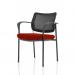 Brunswick Deluxe With Arms Black Frame Mesh Back Bespoke Colour Seat Ginseng Chilli KCUP1589