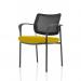 Brunswick Deluxe With Arms Black Frame Mesh Back Bespoke Colour Seat Senna Yellow KCUP1592