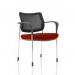 Brunswick Deluxe With Arms Chrome Frame Mesh Back Bespoke Colour Seat Ginseng Chilli KCUP1597