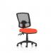 Eclipse Plus II Lever Task Operator Chair Mesh Back Deluxe With Bespoke Colour Seat in Tabasco Orange KCUP1616