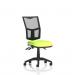The Dynamic Mesh Back Chairs Eclipse Plus III Lever Task Operator Chair is a stylish and comfortable seating option. The chair features a mesh back for breathability, a customizable color seat, and a sturdy lever for adjustment. The myrrh green color adds a touch of elegance to any space.