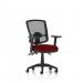 Eclipse Plus III Lever Task Operator Chair Deluxe Mesh Back With Bespoke Colour Seat In Ginseng Chilli With Height Adjustable Arms KCUP1671