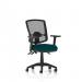 Eclipse Plus III Lever Task Operator Chair Deluxe Mesh Back With Bespoke Colour Seat In Maringa Teal With Height Adjustable Arms KCUP1673