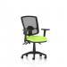 Eclipse Plus III Lever Task Operator Chair Deluxe Mesh Back With Bespoke Colour Seat In Myrrh Green With Height Adjustable Arms KCUP1675