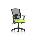 Eclipse Plus III Lever Task Operator Chair Deluxe Mesh Back With Height Adjustable Arms Bespoke Colour Seat Myrrh Green KCUP1675