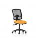The picture shows a stylish and modern Dynamic Mesh Back Chair, the Eclipse Plus III Lever Task Operator Chair Deluxe Mesh Back. The chair features a bespoke colour seat in Senna Yellow, giving it a bold and vibrant look. The mesh back adds a touch of sophistication and allows for breathability and comfort.