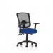 Eclipse Plus III Lever Task Operator Chair Deluxe Mesh Back With Bespoke Colour Seat In Stevia Blue With Height Adjustable Arms KCUP1679