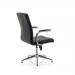 Ezra Executive Black Leather Chair With Glides KCUP1692