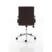 Ezra Executive Brown Leather Chair With Glides KCUP1693