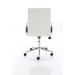 Ezra Executive White Leather Chair With Glides KCUP1695