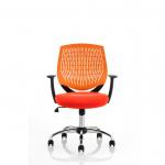 Dura With Arms Orange Back Bespoke Colour Seat Tabasco Orange KCUP1699