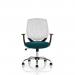 Dura With Arms White Back Bespoke Colour Seat Maringa Teal KCUP1702