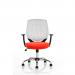 Dura With Arms White Back Bespoke Colour Seat Tabasco Orange KCUP1703