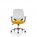 Dura With Arms White Back Bespoke Colour Seat Senna Yellow KCUP1706