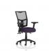 Eclipse Plus III Lever Task Operator Chair Mesh Back With Height Adjustable And Folding Arms Bespoke Colour Seat Tansy Purple KCUP1779