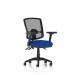 Eclipse Plus III Lever Task Operator Chair Deluxe Mesh Back With Height Adjustable And Folding Arms Bespoke Colour Seat Stevia Blue KCUP1785