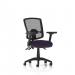 Eclipse Plus III Lever Task Operator Chair Deluxe Mesh Back With Bespoke Colour Seat In Tansy Purple with Height Adjustable and Folding Arms KCUP1787