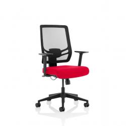 Ergo Twist Mesh Back Ergonomic Task Operator Office Chair With Height Adjustable Arms Bespoke Colour Seat Bergamot Cherry KCUP1892