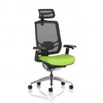 Ergo Click Mesh Back With Headrest Bespoke Colour Seat Myrrh Green KCUP1929