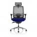 Ergo Click Mesh Back With Headrest Bespoke Colour Seat Stevia Blue KCUP1930