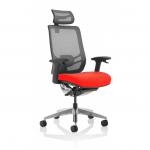 Ergo Click Mesh Back With Headrest Bespoke Colour Seat Tabasco Orange KCUP1931