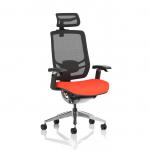 Ergo Click Mesh Back With Headrest Bespoke Colour Seat Tabasco Orange KCUP1931