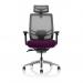 Ergo Click Mesh Back With Headrest Bespoke Colour Seat Tansy Purple KCUP1935