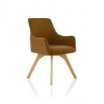 Carmen Bespoke Copper Fabric Wooden Leg Chair KCUP1944