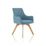 Carmen Bespoke Quench Fabric Wooden Leg Chair KCUP1945