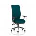 Chiro High Back With Height Adjustable And Folding Arms Bespoke Colour Back And Seat Maringa Teal KCUP1954