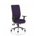 Chiro High Back With Height Adjustable And Folding Arms Bespoke Colour Back And Seat Tansy Purple KCUP1959