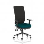 Chiro High Back With Height Adjustable And Folding Arms Bespoke Colour Seat Maringa Teal KCUP1962