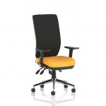 Chiro High Back With Height Adjustable And Folding Arms Bespoke Colour Seat Senna Yellow KCUP1964