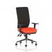 Chiro High Back With Height Adjustable And Folding Arms Bespoke Colour Seat Tabasco Orange KCUP1966