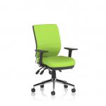 Chiro Medium Back With Height Adjustable And Folding Arms Bespoke Colour Back and Seat Myrrh Green KCUP1971