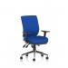 Chiro Medium Back With Height Adjustable And Folding Arms Bespoke Colour Back and Seat Stevia Blue KCUP1973