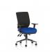 Chiro Medium Back With Height Adjustable And Folding Arms Bespoke Colour Seat Stevia Blue KCUP1981