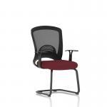 Astro Visitor Cantilever Leg Mesh Chair Bespoke Colour Seat Ginseng Chilli KCUP2009