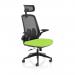 Sigma Executive Mesh Chair With Folding Arms Bespoke Colour Seat Myrrh Green KCUP2027