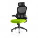 Iris Task Operator Black Mesh Back Bespoke Colour Seat Myrrh Green KCUP2033