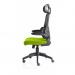 Iris Task Operator Black Mesh Back Bespoke Colour Seat Myrrh Green KCUP2033