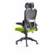 Iris Task Operator Black Mesh Back Bespoke Colour Seat Myrrh Green KCUP2033