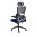 Iris Task Operator Black Mesh Back Bespoke Colour Seat Stevia Blue KCUP2034