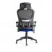 Iris Task Operator Black Mesh Back Bespoke Colour Seat Stevia Blue KCUP2034